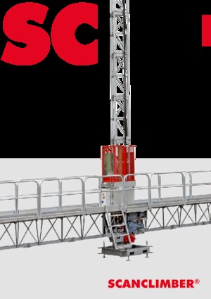 Platforme de lucru pentru alpinism Scanclimber Luna SC3500L