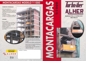Platforme de lucru pentru alpinism Elevadores Alher T-1000