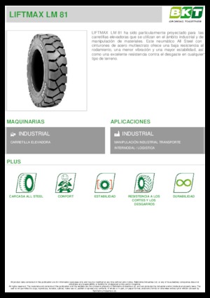 Anvelope echipamente pentru manevrarea mărfurilor BKT LIFTMAX LM 81 6.00 R 9