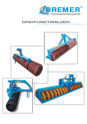 Tamburi/cilindri de nivelat pentru pajiști și terenuri Bremer CW 250/50