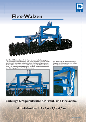 Tamburi/cilindri de nivelat pentru pajiști și terenuri DAL-BO Flex 4,0