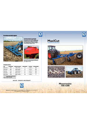 Tamburi/cilindri de nivelat pentru pajiști și terenuri DAL-BO MaxiCut 200