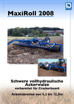 Tamburi/cilindri de nivelat pentru pajiști și terenuri DAL-BO MaxiRoll 760