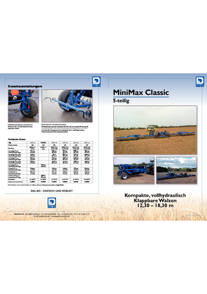 Tamburi/cilindri de nivelat pentru pajiști și terenuri DAL-BO MiniMax Classic 14.3