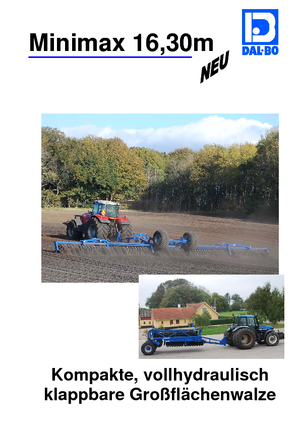 Tamburi/cilindri de nivelat pentru pajiști și terenuri DAL-BO MiniMax Classic 16.3