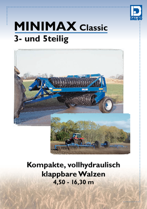 Tamburi/cilindri de nivelat pentru pajiști și terenuri DAL-BO MiniMax Classic 4,5