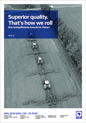 Tamburi/cilindri de nivelat pentru pajiști și terenuri DAL-BO MaxiRoll 1230 HD