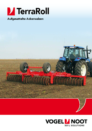 Tamburi/cilindri de nivelat pentru pajiști și terenuri Vogel & Noot TerraRoll 850