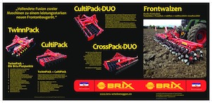 Tamburi/cilindri de nivelat pentru pajiști și terenuri Brix Twinn 600 FH
