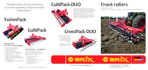 Tamburi/cilindri de nivelat pentru pajiști și terenuri Brix Twinn 600 FH