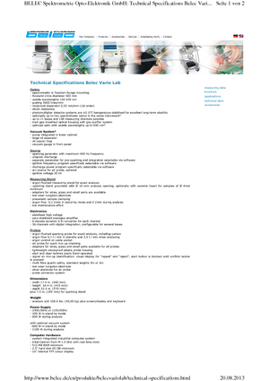 Analizoare de metale Belec Belec Vario lab