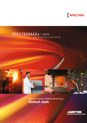 Analizoare de metale Spectro SPECTROMAXx