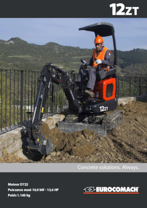 Mini excavatoare Eurocomach 12 ZT