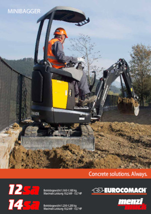 Mini excavatoare Eurocomach 14sa