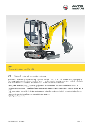 Mini excavatoare Neuson 1404