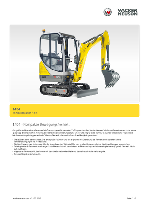 Mini excavatoare Neuson 1404