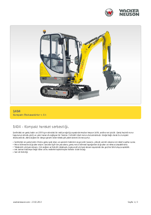Mini excavatoare Neuson 1404