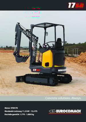 Mini excavatoare Eurocomach 17sa