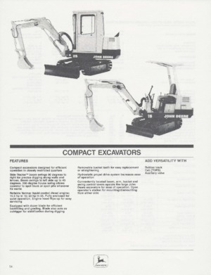 Mini excavatoare John Deere Construction 25