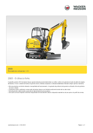 Mini excavatoare Neuson 2503