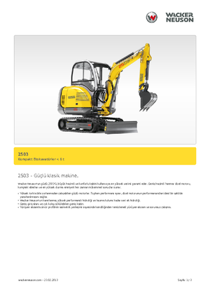 Mini excavatoare Neuson 2503
