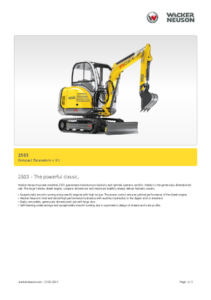 Mini excavatoare Neuson 2503