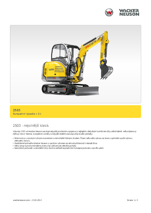 Mini excavatoare Neuson 2503