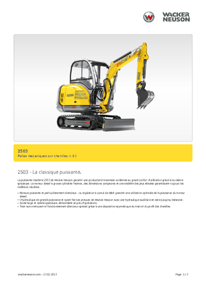 Mini excavatoare Neuson 2503