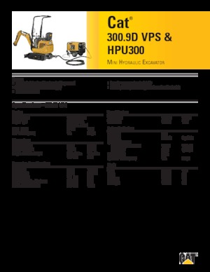 Mini excavatoare Caterpillar 300.9D VPS 