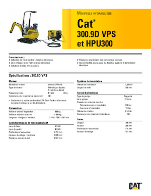 Mini excavatoare Caterpillar 300.9D VPS 