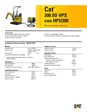 Mini excavatoare Caterpillar 300.9D VPS 