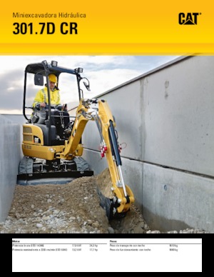 Mini excavatoare Caterpillar 301.7D CR