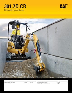 Mini excavatoare Caterpillar 301.7D CR