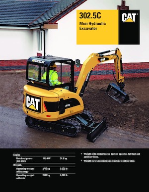 Mini excavatoare Caterpillar 302.5C