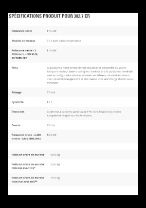 Mini excavatoare Caterpillar 302.7 CR