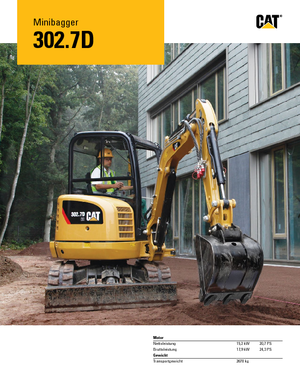 Mini excavatoare Caterpillar 302.7D