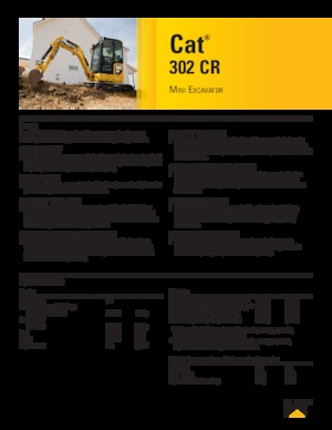 Mini excavatoare Caterpillar 302 CR