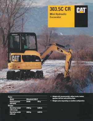Mini excavatoare Caterpillar 303.5C