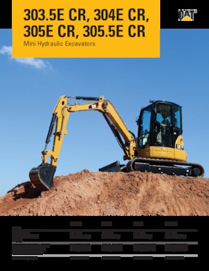 Mini excavatoare Caterpillar 303.5E CR