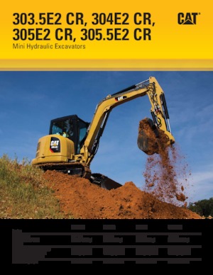 Mini excavatoare Caterpillar 303.5E2 CR