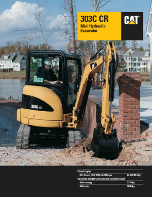 Mini excavatoare Caterpillar 303C CR