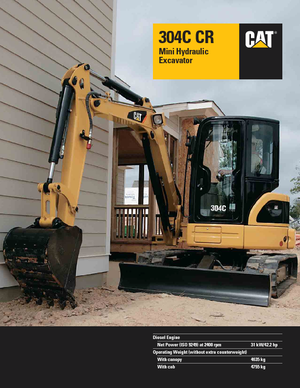 Mini excavatoare Caterpillar 304C CR