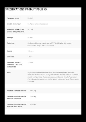 Mini excavatoare Caterpillar 304