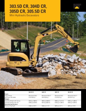 Mini excavatoare Caterpillar 305.5D