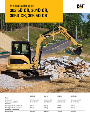 Mini excavatoare Caterpillar 303.5D CR