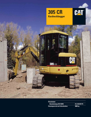 Mini excavatoare Caterpillar 305 C R