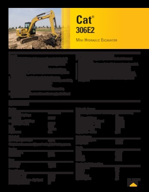 Excavatoare pe șenile Caterpillar 306 E2