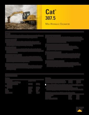 Excavatoare pe șenile Caterpillar 307.5