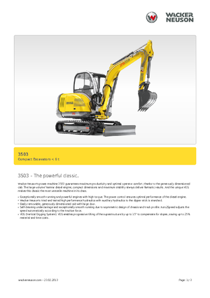 Mini excavatoare Neuson 3503