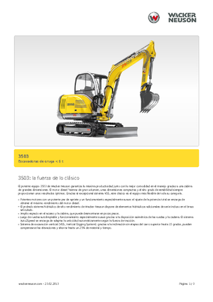Mini excavatoare Neuson 3503